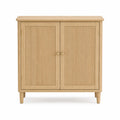 Buffet en bois à deux portes rainurées