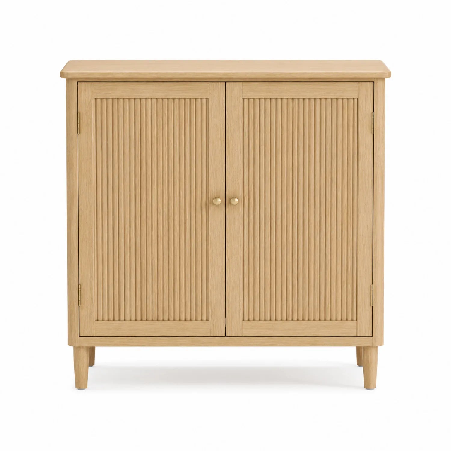 Buffet en bois à deux portes rainurées