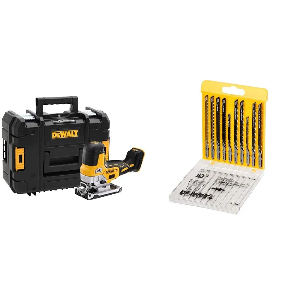 DeWalt Scie Sauteuse à Prise par le Corps Brushless XR 18V: moteur sans balais, en bois, en acier, 135mm, 10mm, pour le travail du bois