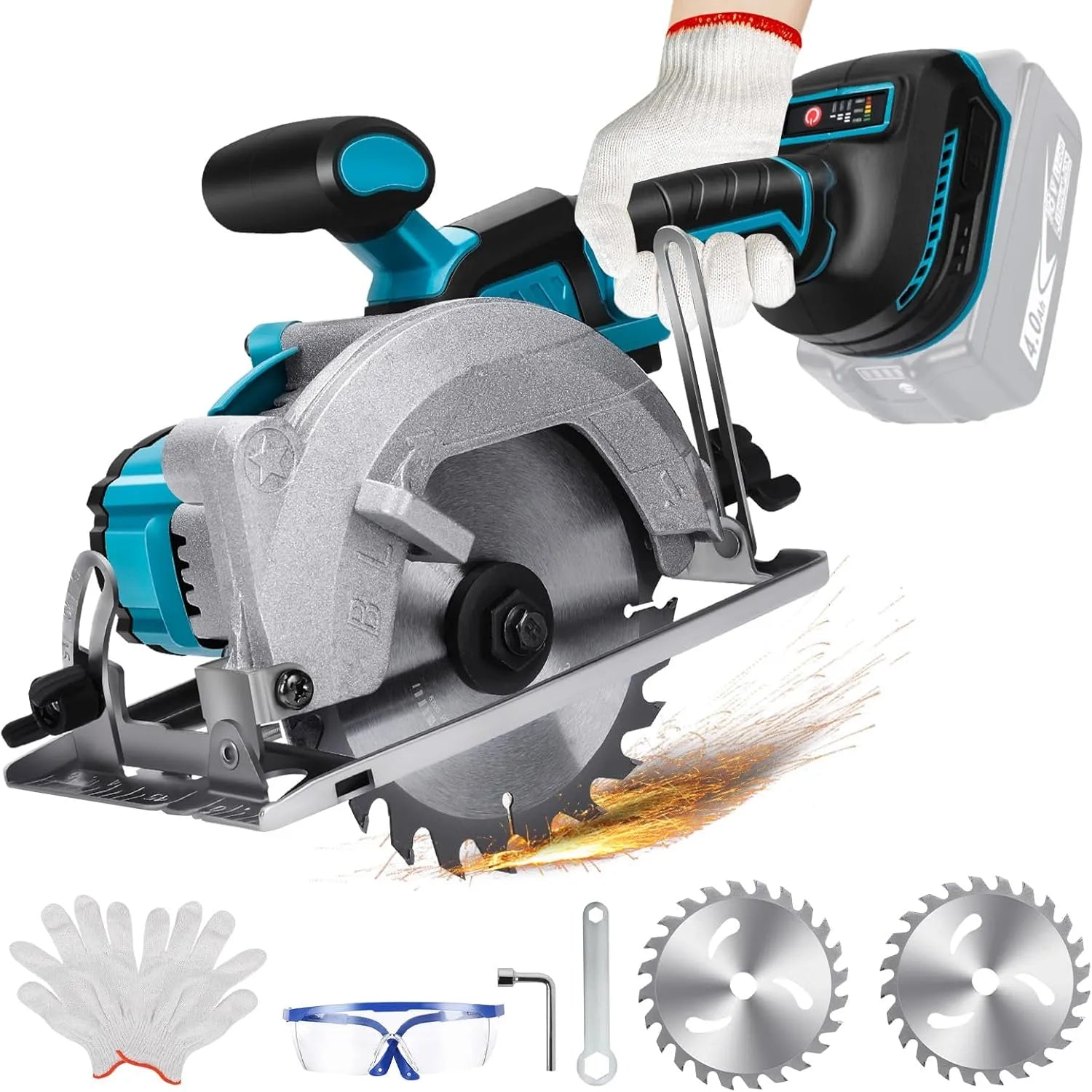 Makita 18 Scie circulaire – sans fil, en métal, en bois, 140mm, 49mm, 18 V, pour le travail du bois