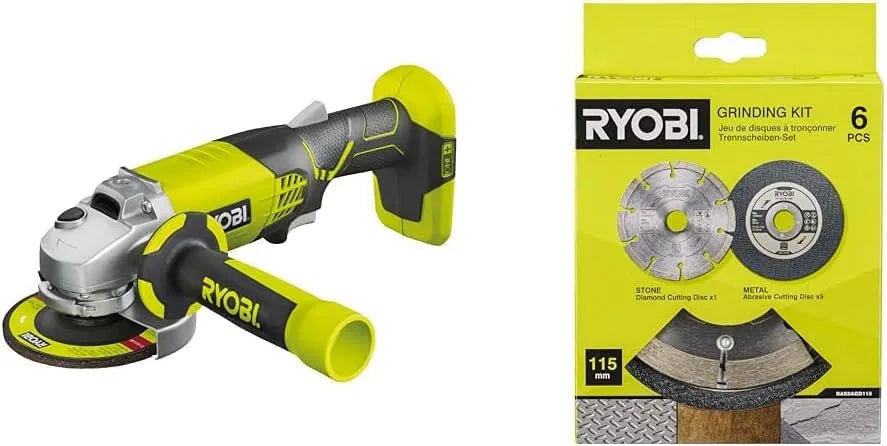 Ryobi R18AG-0 Meuleuse d'angle: RAK6AGD115, 115 mm
