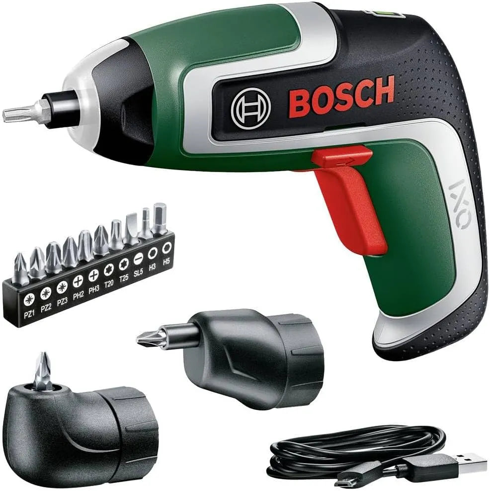 Bosch Visseuse compacte sans fil IXO 7e génération – format compact, avec rangement, avec port USB, 3,6 V, 2,0 Ah, 5,5 Nm