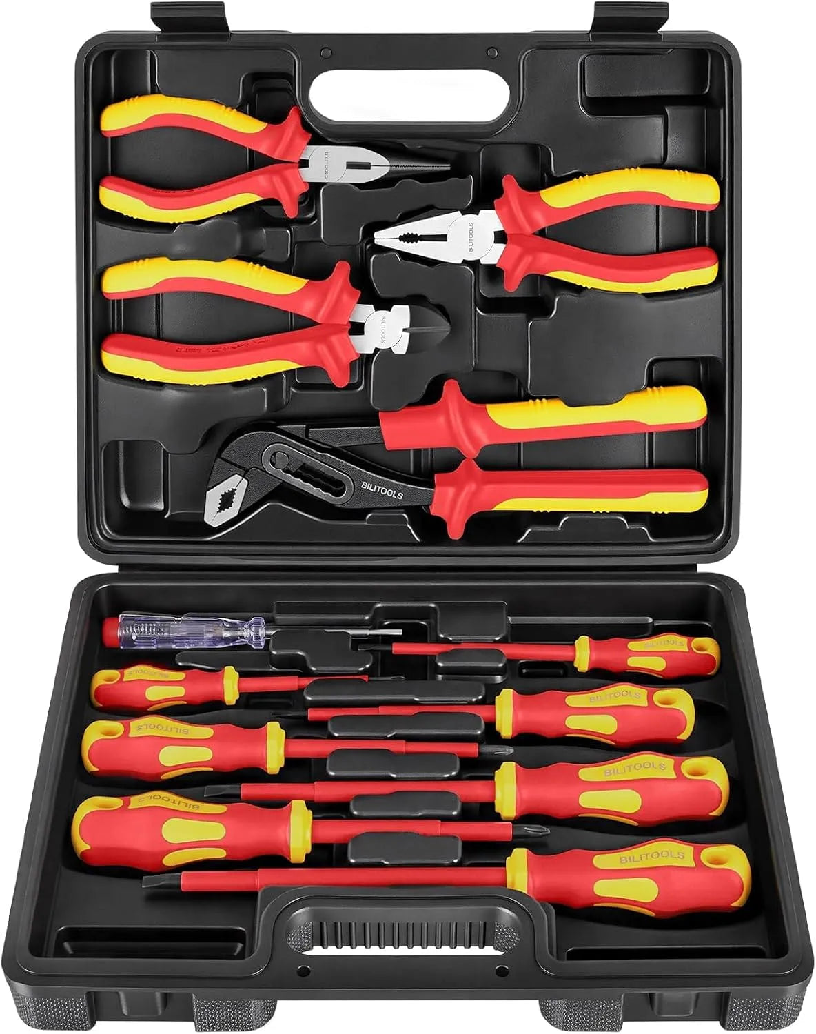 Tournevis Électricien VDE 1000V 12 Pièces avec Pinces: avec pinces de serrage
