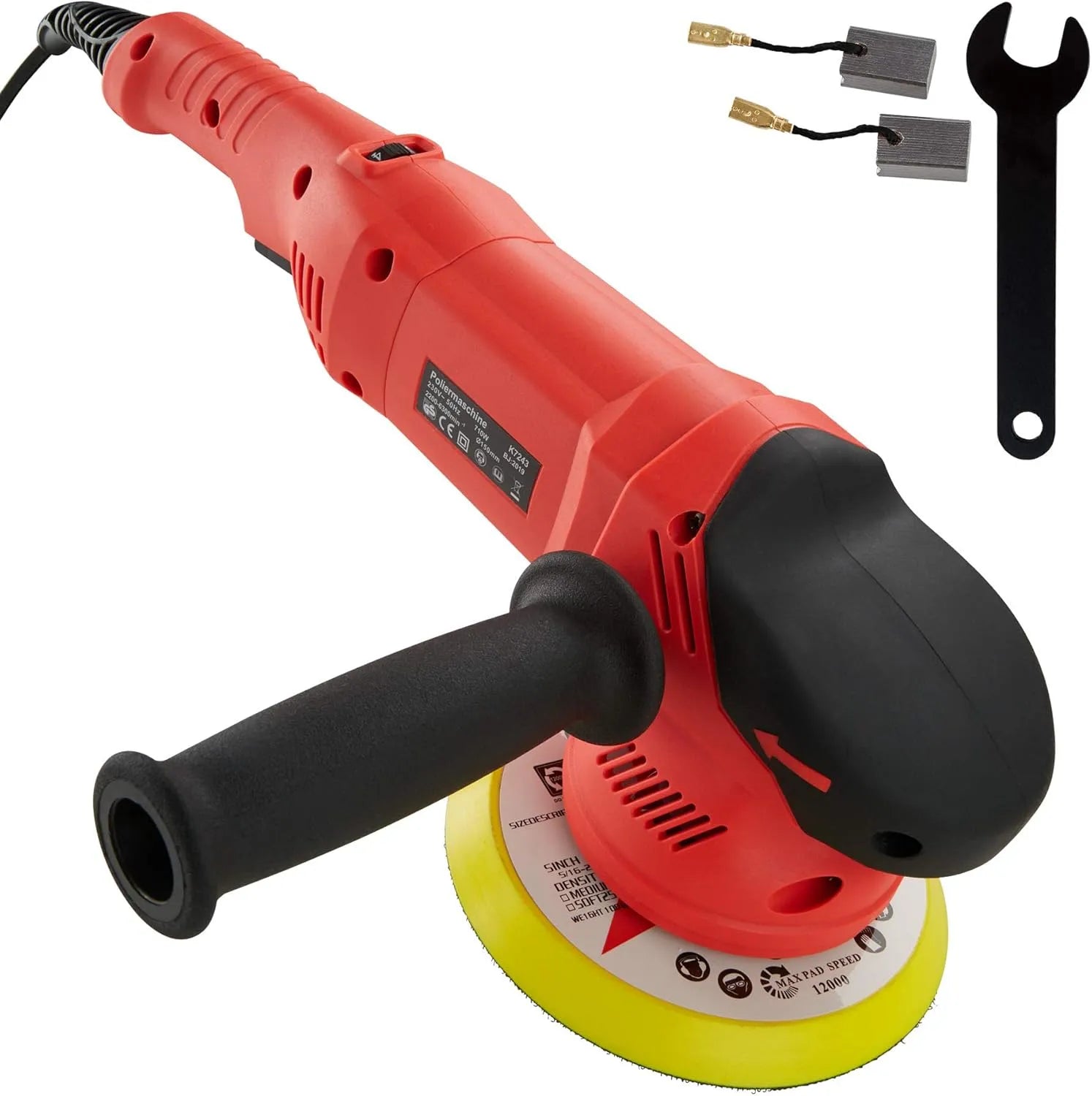 tectake 403210 Polisseuse électrique et machine à polir – pour l'entretien automobile