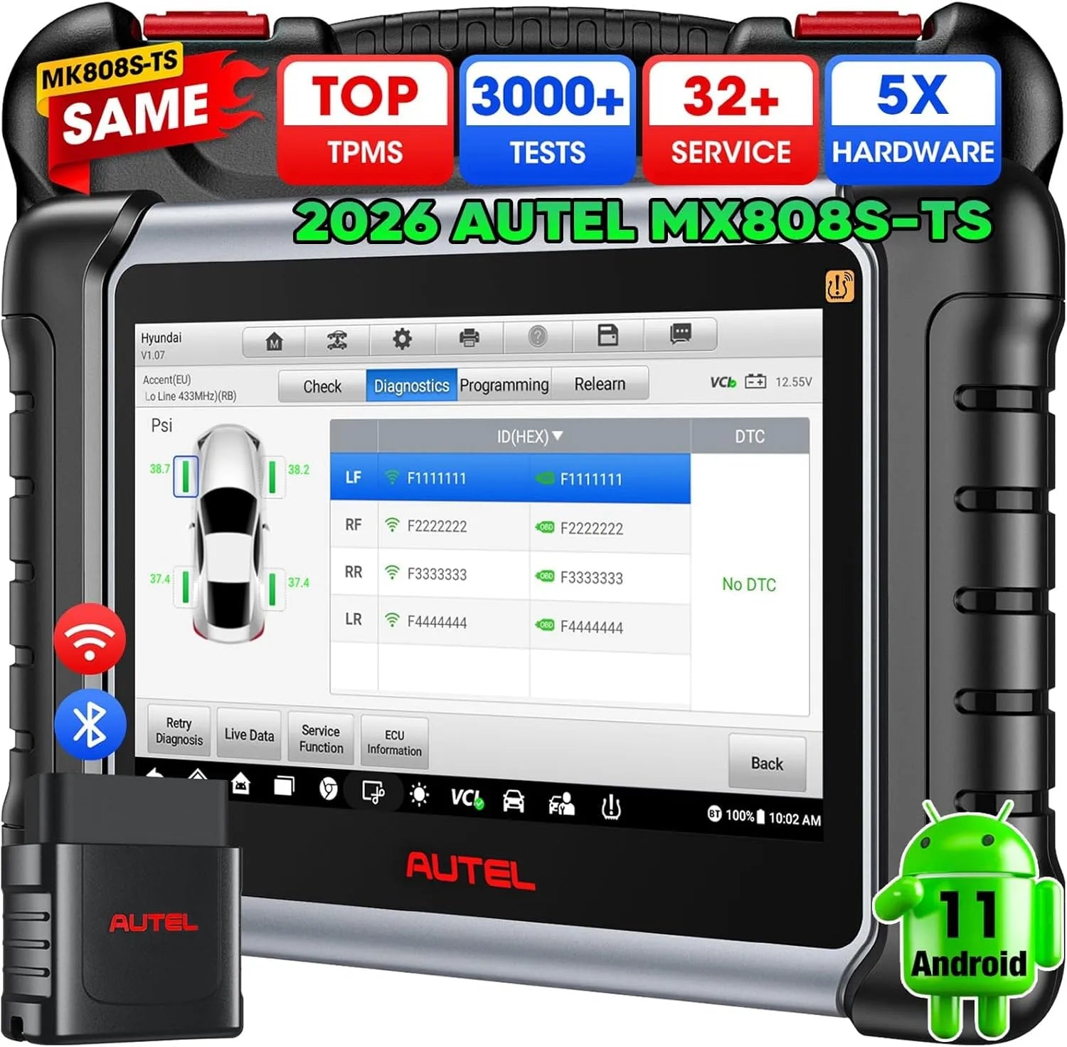 Autel MX808S-TS Valise Diagnostic Auto: pour l'entretien automobile