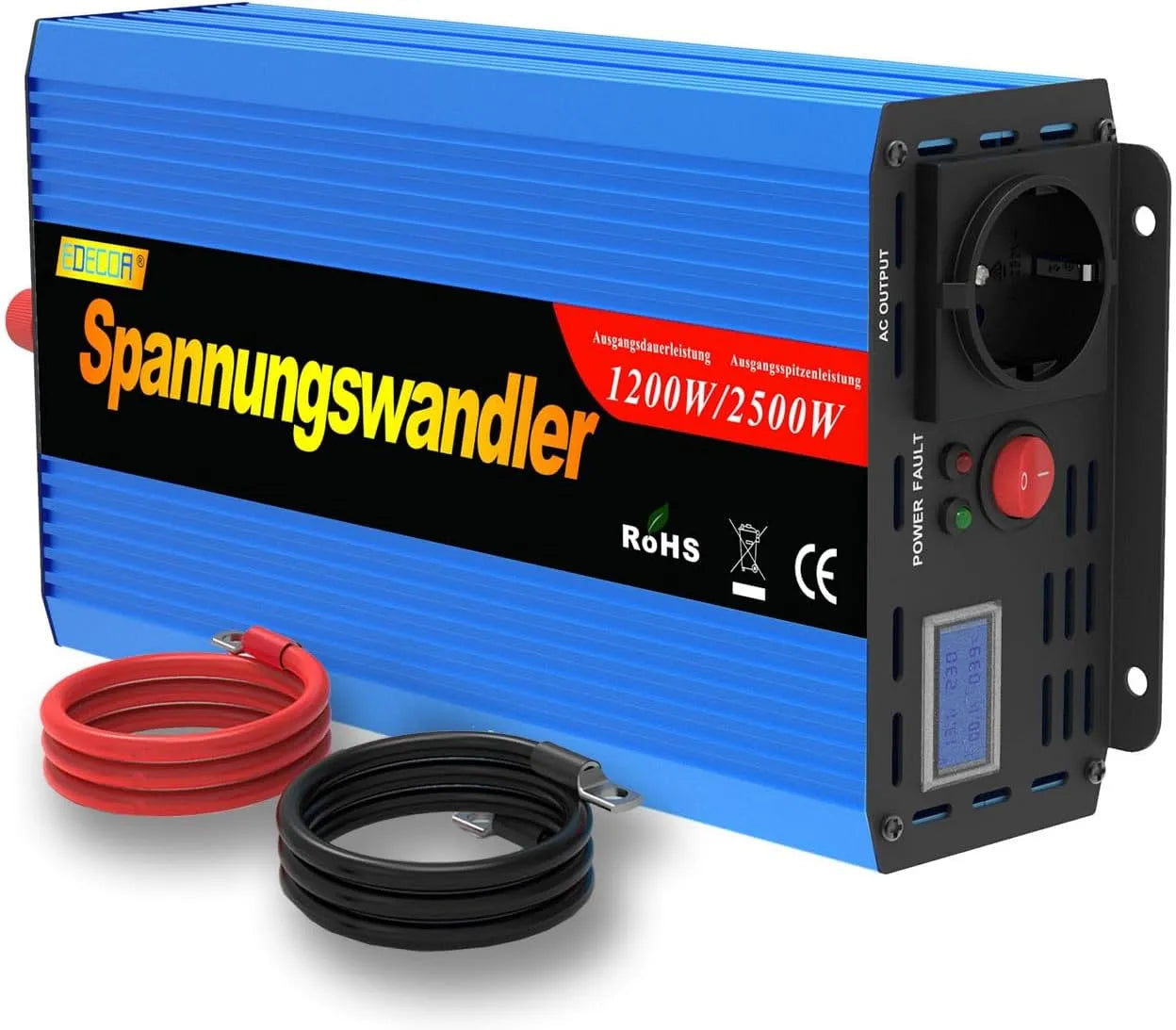 Convertisseur CC-CA et convertisseur de tension, 1200w, 12v, 220v