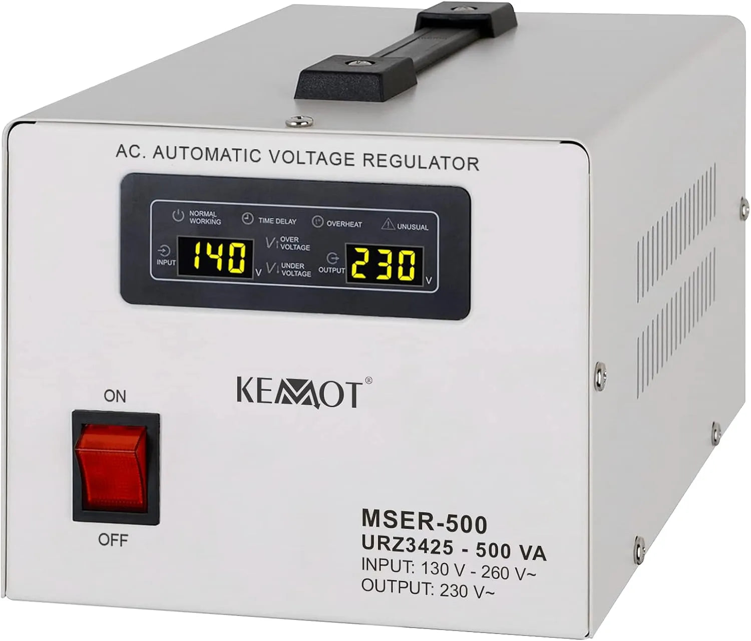 Kemot Mser-500 Stabilisateur automatique de tension et régulateur secteur, 500 VA