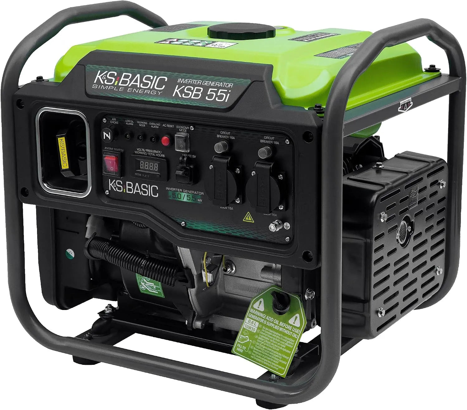 K&S BASIC Convertisseur CC-CA et convertisseur de tension, 5000 W, 5500 W, pour camping et camping-car