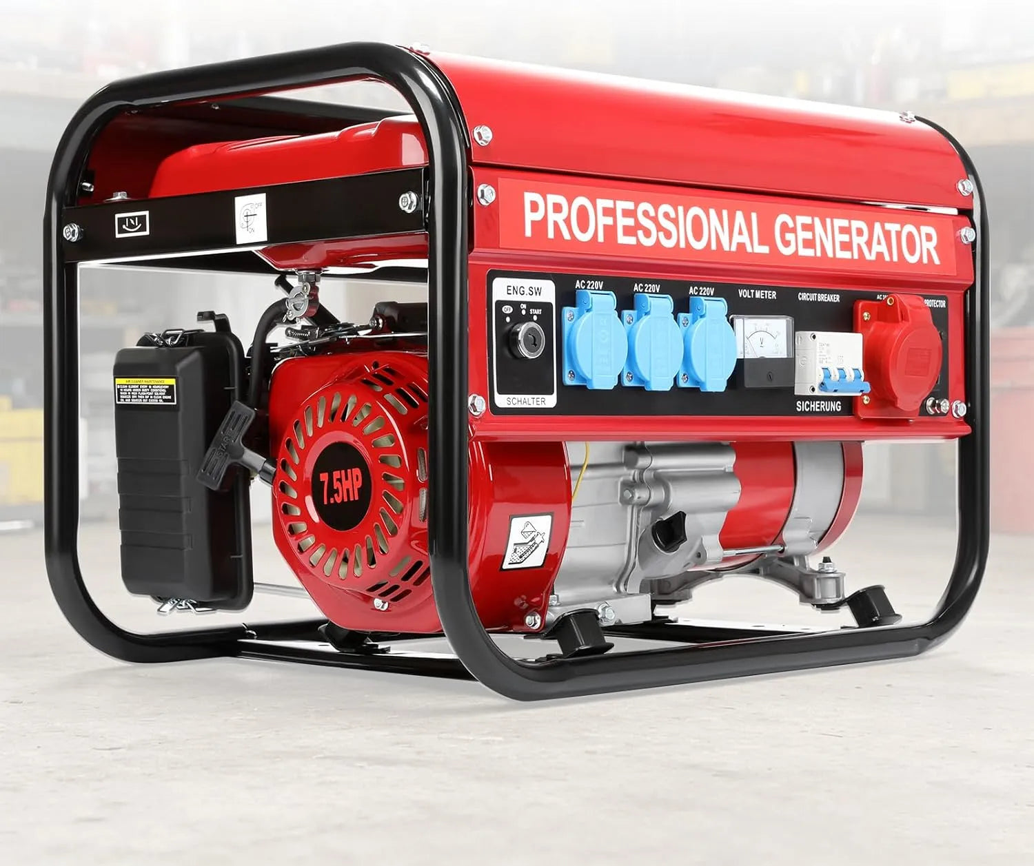 Groupe électrogène et générateur de secours, 230 V, 400 V, 12 V