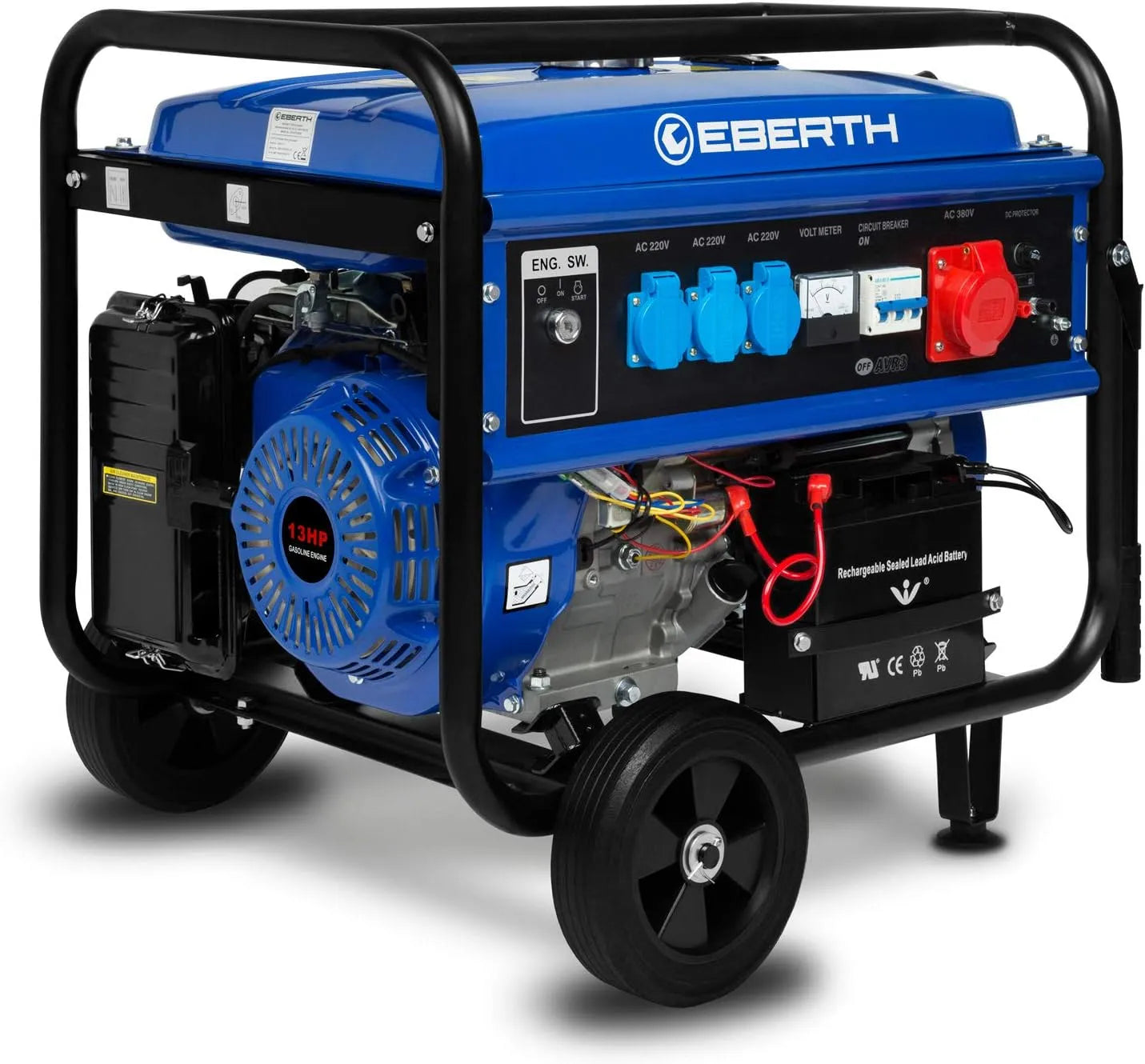 Groupe électrogène et générateur de secours, 400V, 230V, 12V