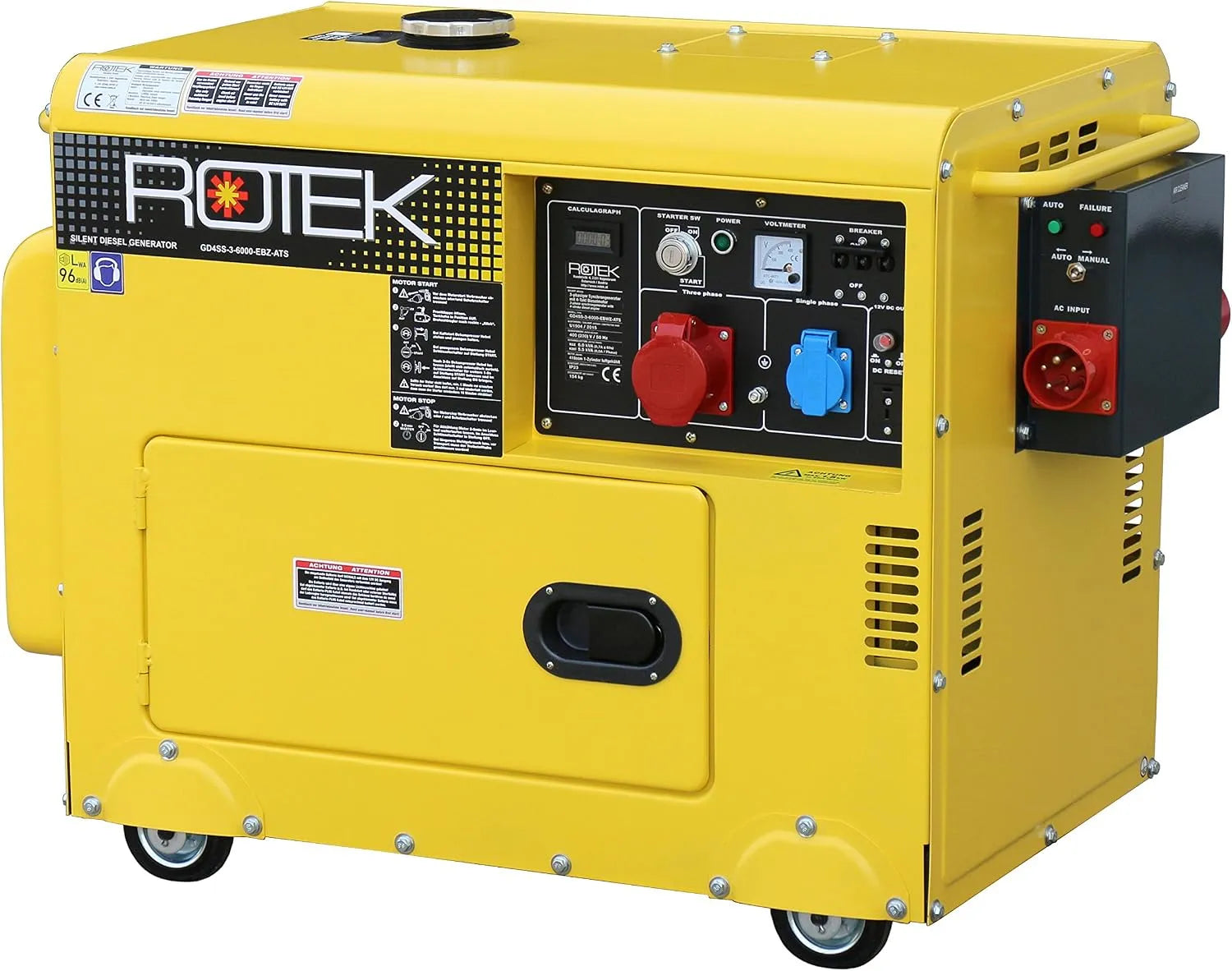 Générateur diesel Rotek série GD4, 400.00V