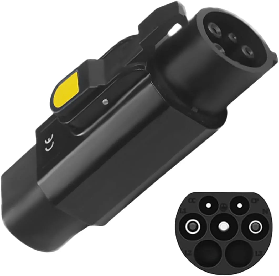 Adaptateur EV Type 2 vers Type 1 avec Clip