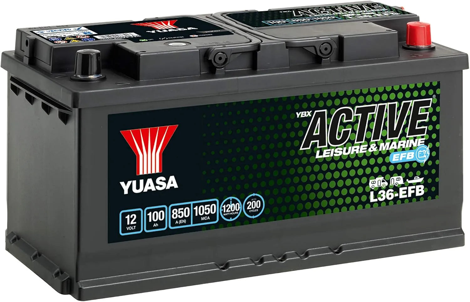 Yuasa - BATTERIE LEISURE L36-EFB 12V 100Ah 1050A