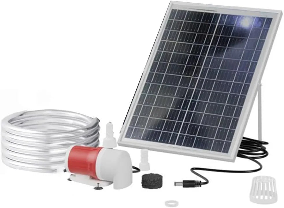Pompe solaire pour bassin et pompe pour fontaine, 1100 l/h, 25 W, pour bassin et fontaine