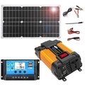 Kit solaire portable et ensemble de charge solaire, 4000 W, alimentation solaire, avec affichage numérique, 18 W, 110V, 30 A