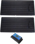 pour Utilisation Hors Réseau, Camping-car Portable, Changor Kit de Panneaux Solaires Mono 90W avec Contrôleur