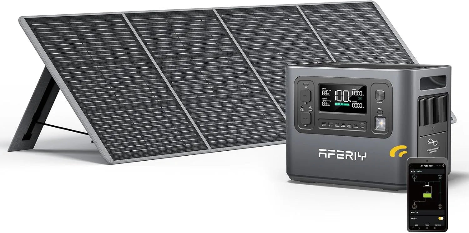 Batteries LiFePO4 Panneau solaire et module photovoltaïque, 2400W, 200W, 220V, 240V, pliable, pour camping et camping-car