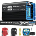 Convertisseur CC-CA et convertisseur de tension, alimentation solaire, 4000W, 7900W, 12V, 220V, onde sinusoïdale pure