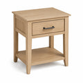 Table de chevet en bois avec tiroir et étagère 50x40x60 cm