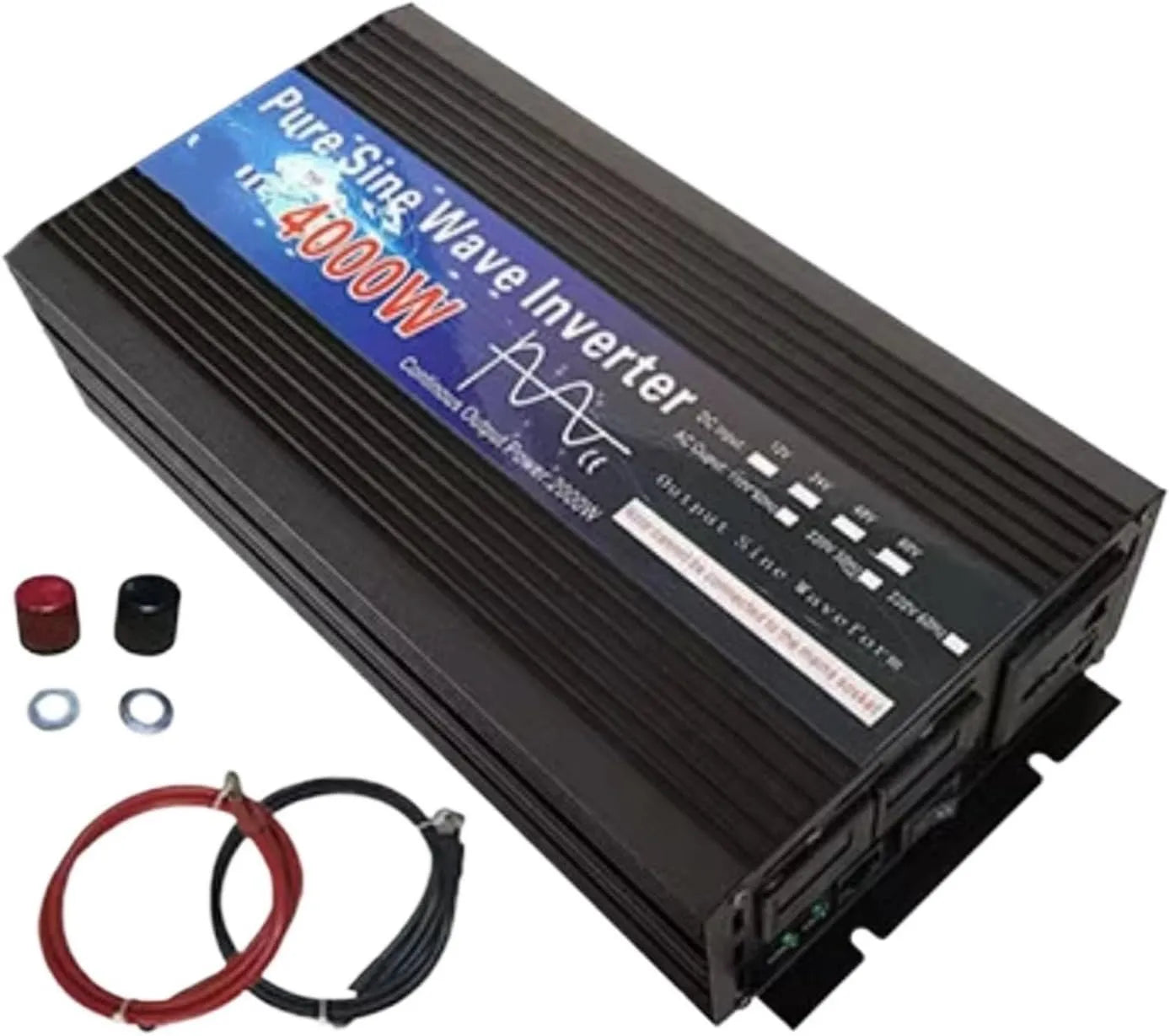 Convertisseur CC-CA et convertisseur de tension, 3000 W, alimentation solaire, 4000 W, 4000W, 12 V, pour véhicule et alimentation mobile