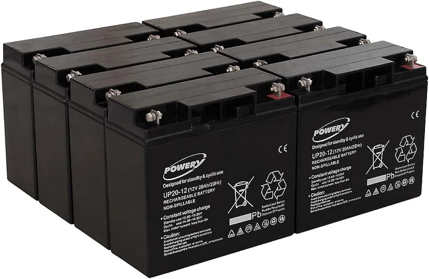 APC Batterie à décharge profonde et batterie solaire et loisirs, 20 Ah, 18 Ah, 12 V