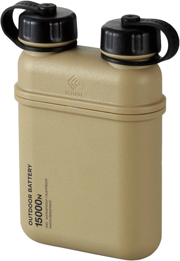Batterie externe à charge rapide et chargeur portable, 15000mAh, 32W, IP67, avec USB-C, pour camping et camping-car