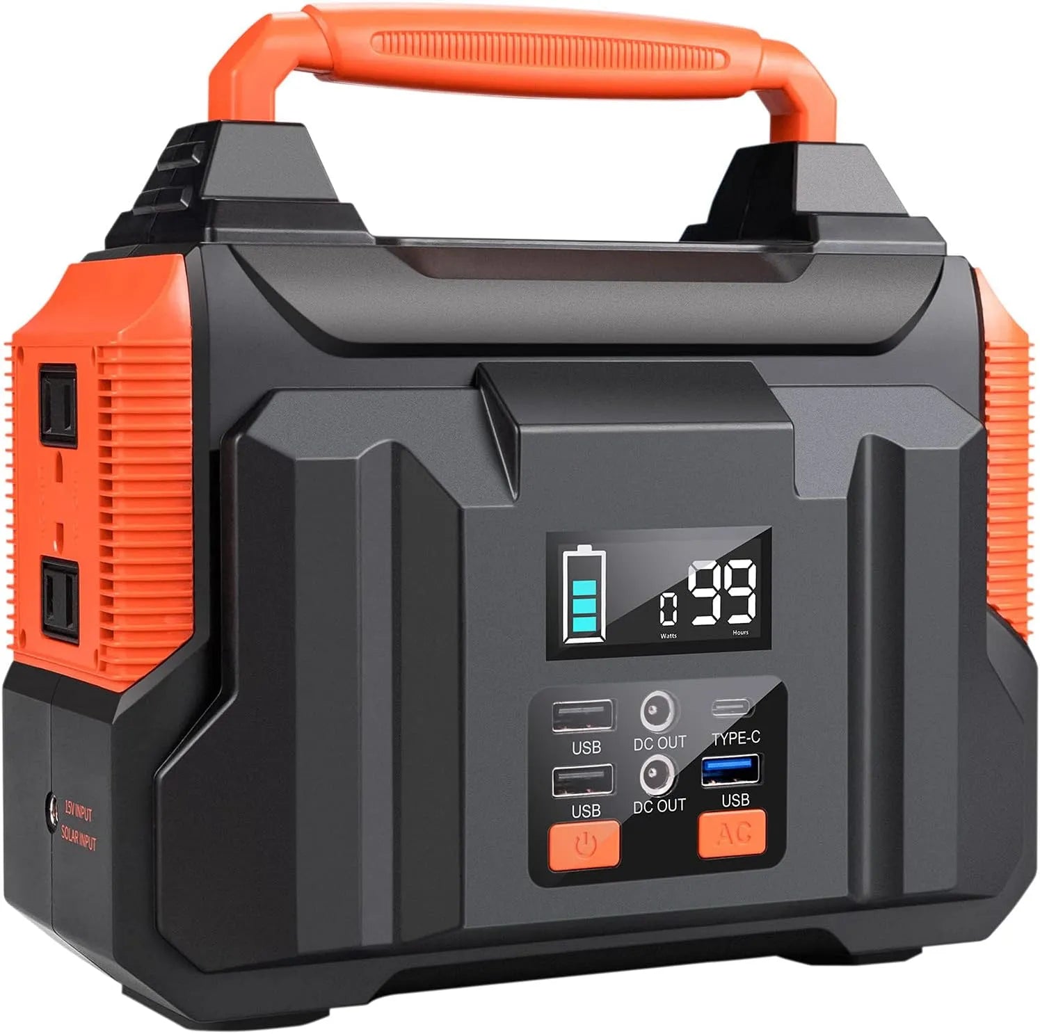 Station électrique portable et générateur solaire, 222 Wh, 60000 mAh, alimentation solaire, charge rapide, pour camping et camping-car