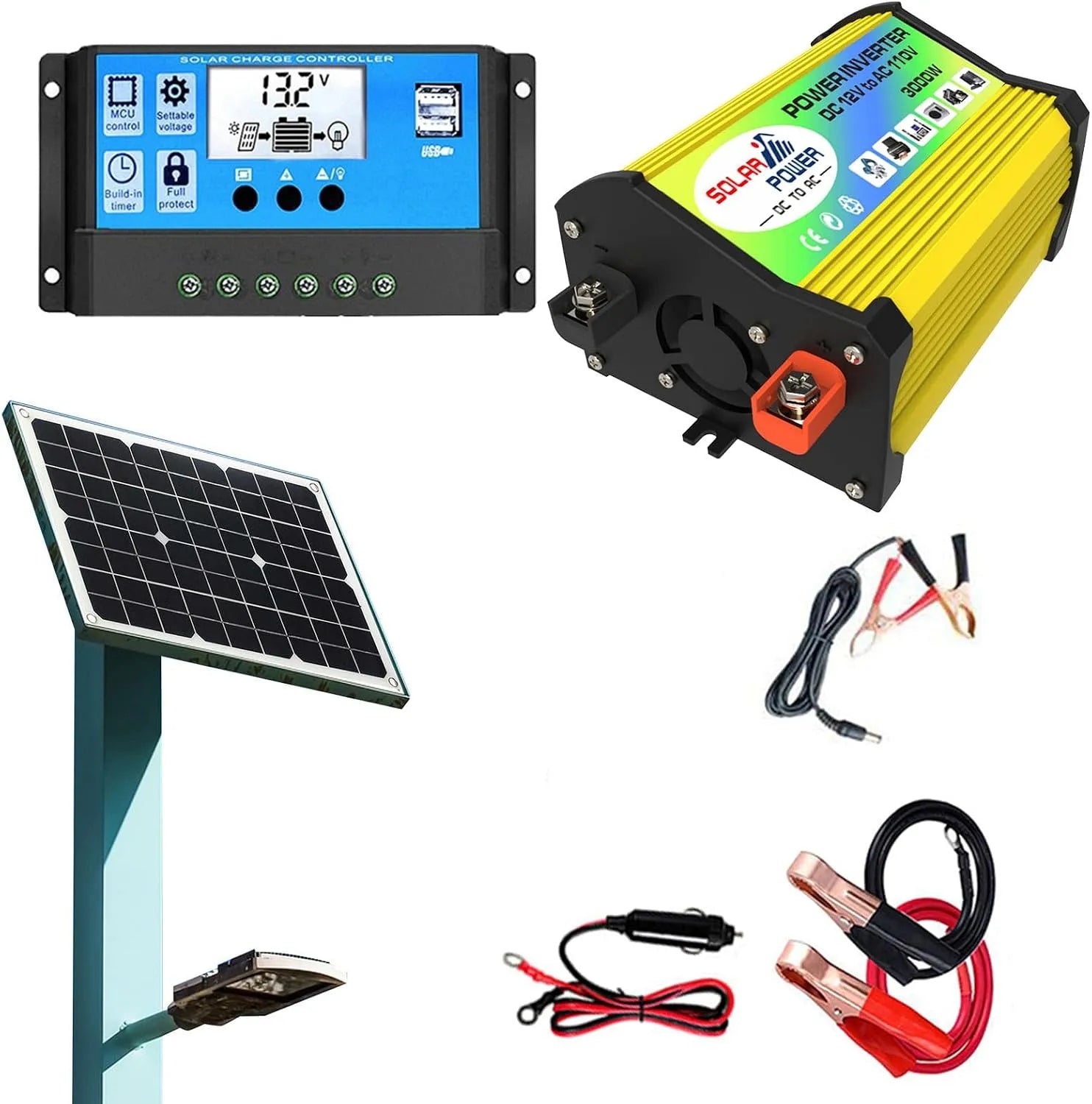 Kit d'alimentation solaire - Système de panneau domestique 3000 W