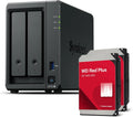 WD Red Plus 2 x 2 To 2 baies série Plus avec Ryzen R1600, 4 Go de RAM, 32 Go max, Synology DS725+ 4TB Western Digital