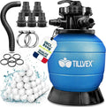 Filtre à sable pour piscine et pompe de filtration, 35.000 litres, 35 m, pour filtration et circulation de piscine