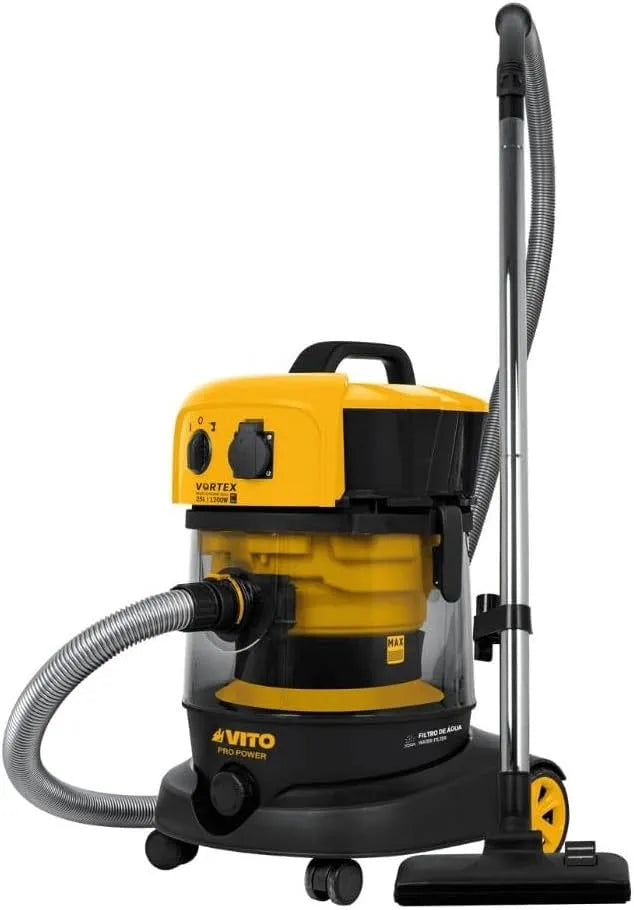 Aspirateur eau et poussière et aspirateur industriel: usage professionnel, 25L, 1200W, pour l'atelier et le bricolage