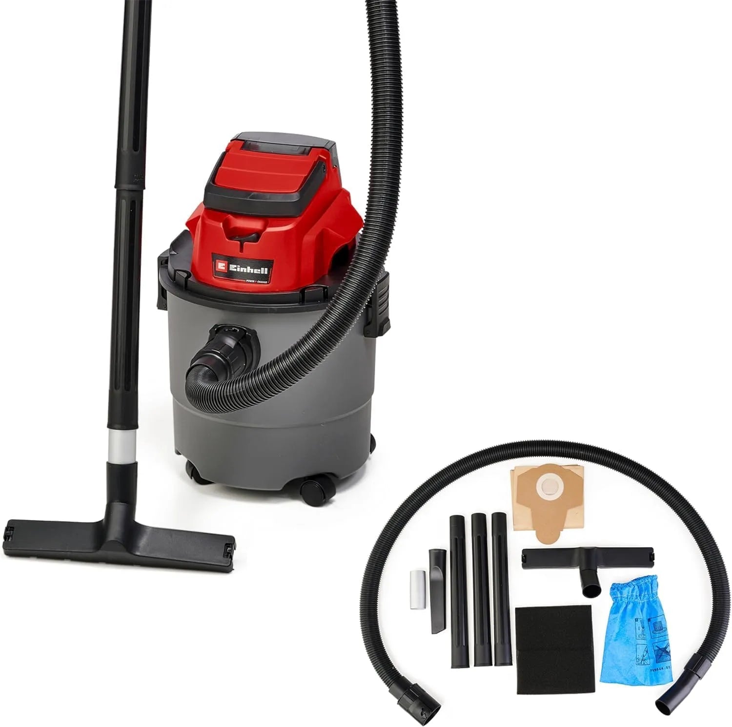 Einhell VC 18 Aspirateur – TC-VC, sans fil, format mobile, 18 V, 15 l