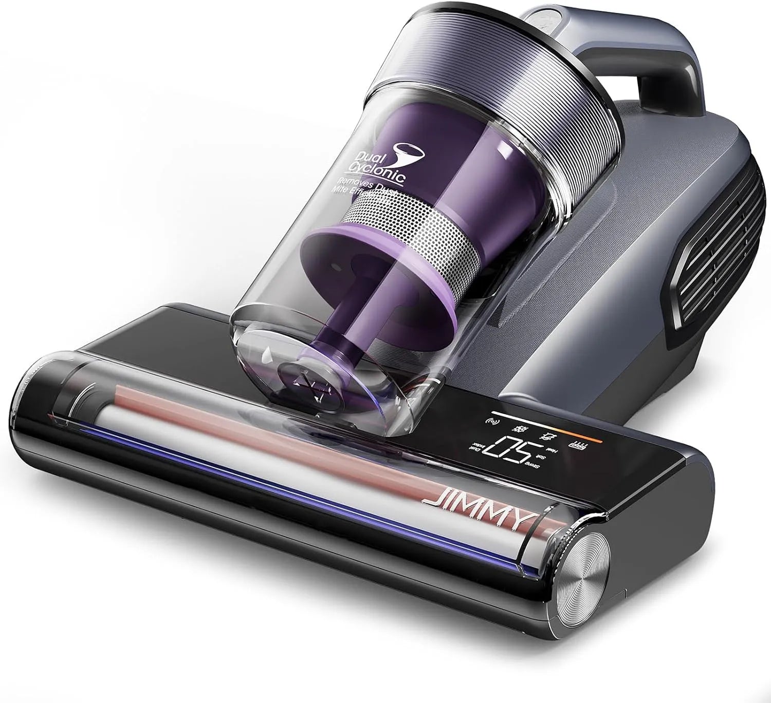 Aspirateur, BX8, affichage LED, avec chauffage, avec écran, 65°C, pour tapis et tissus d'ameublement, violet