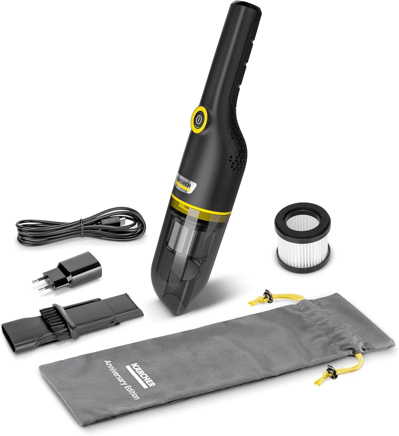 Kärcher Aspirateur – CVH, sans fil, format compact, avec port USB, format léger, pour l'entretien automobile