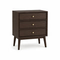 Table de chevet en bois avec 3 tiroirs