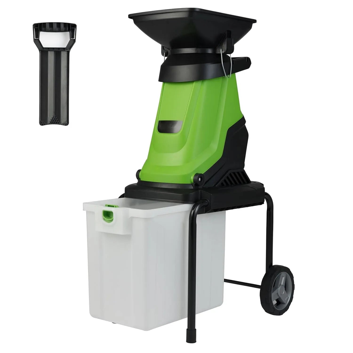 Broyeur de végétaux – 50L, 3000W, pour l'entretien du jardin, vert