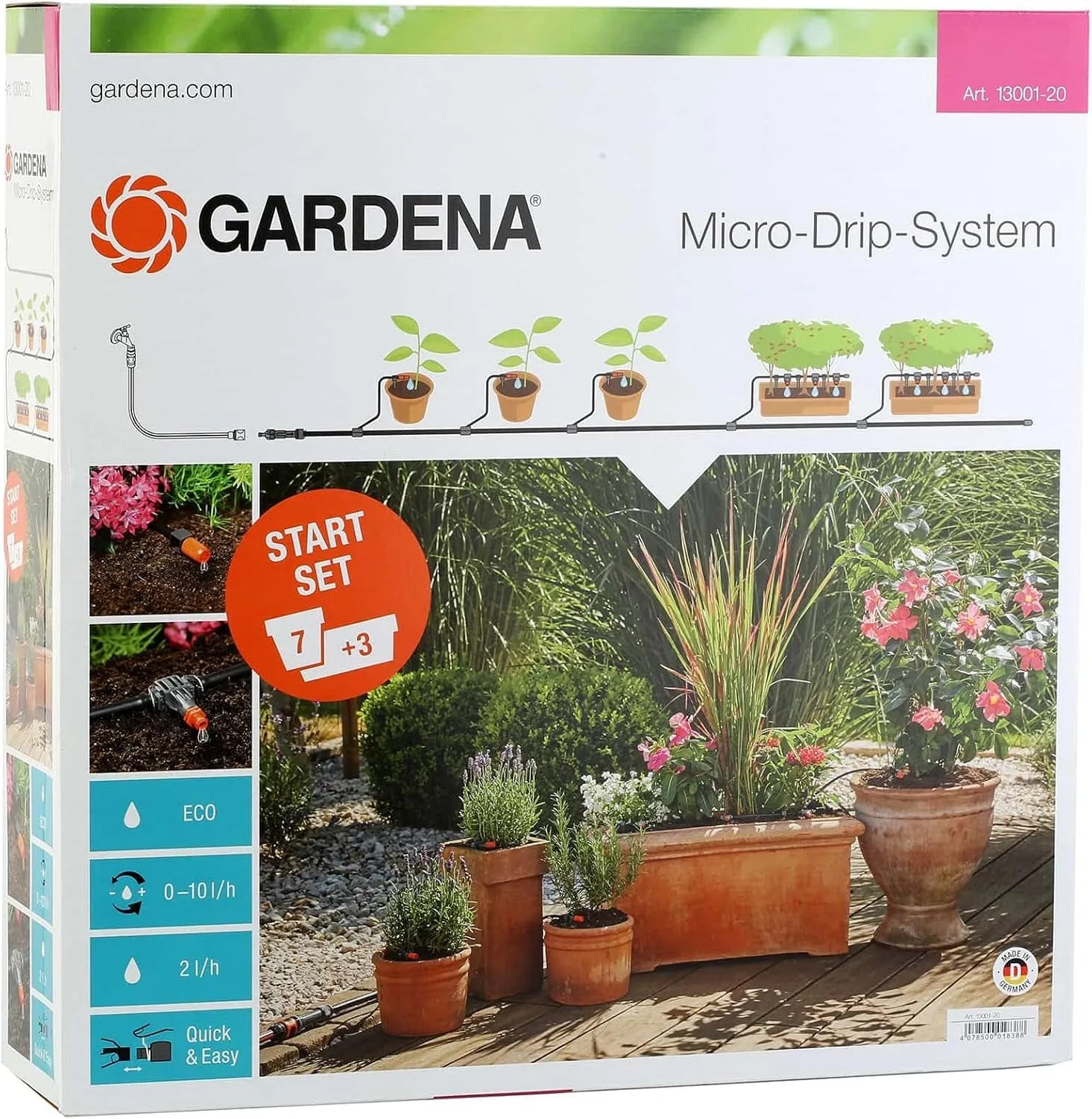 Système d'arrosage automatique et kit d'irrigation goutte à goutte, pour l'arrosage du jardin