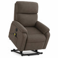 Fauteuil Relax Électrique en Polyester Marron