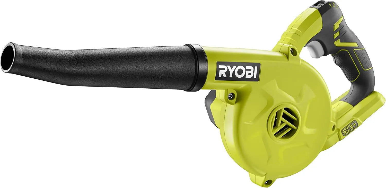 Ryobi R18TB-0 Souffleur de Chantier sans Fil 18V One+ R18TB-0, format compact, 3 Vitesses, pour l'atelier et le bricolage
