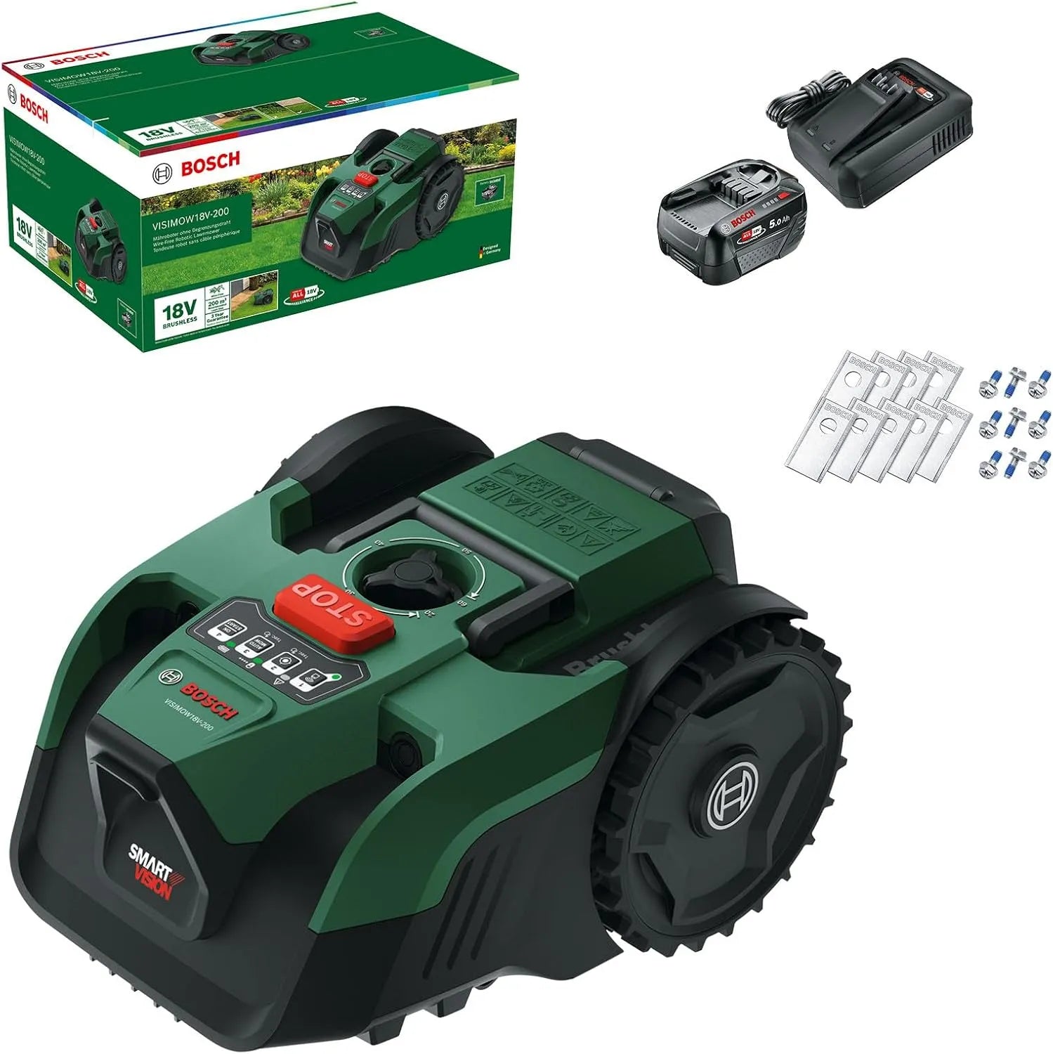 Bosch Tondeuse à gazon: VISIMOW18V-200
