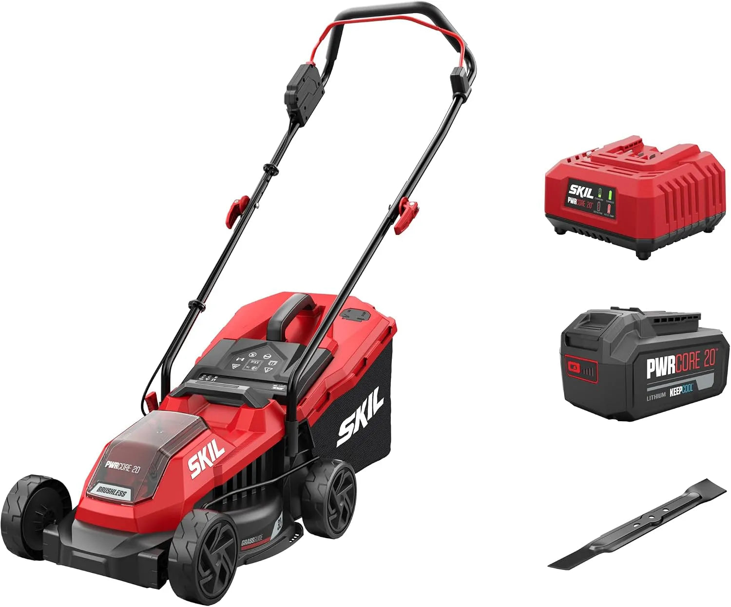 Tondeuse à gazon: GM1E0125AA, sans fil, 32 cm, 70 mm, 30 l, pour l'entretien du jardin, SKIL 0125AA GM1E0125AA