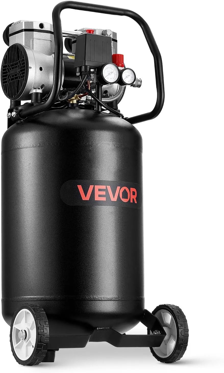 VEVOR Compresseur d'air, format mobile, en bois, 50 L, 1,5 kW, 113 L, 6,2 bar, pour l'entretien automobile