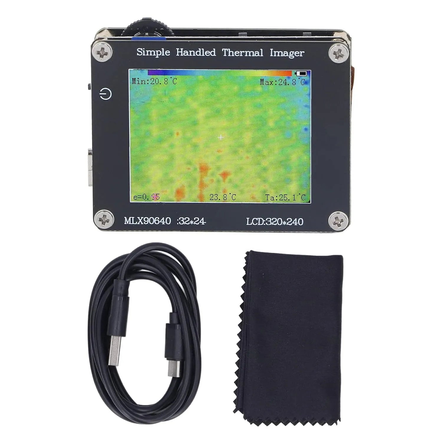 Caméra thermique – LCD, avec port USB, avec caméra, avec écran, format portable, 2 Pouces