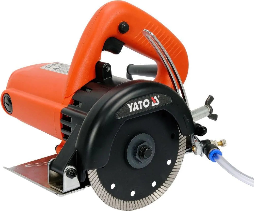Scie à tronçonner professionnelle humide et sec 1400 W avec – réglable, usage professionnel, 125 mm, 38 mm
