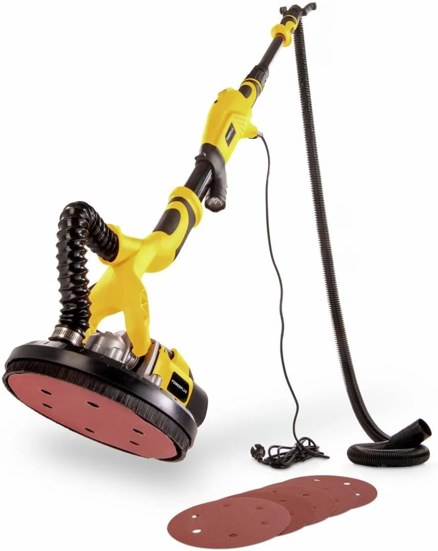 Ponceuse électrique – POWX04761, manche télescopique, en bois, pour le travail du bois