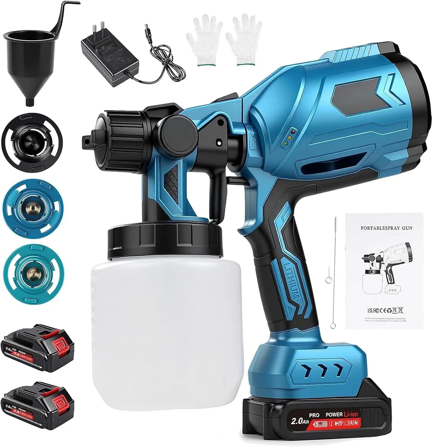 Pulvérisateur Kit de Peinture sans Fil 1000Ml