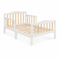 Lit Enfant en Bois avec Barrières de Sécurité Blanc 140x70 cm