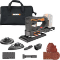 WORX WX820 Machine abrasive pour travailler le matériau et préparer les surfaces à la finition électrique, WX820.9, sans fil, 20V