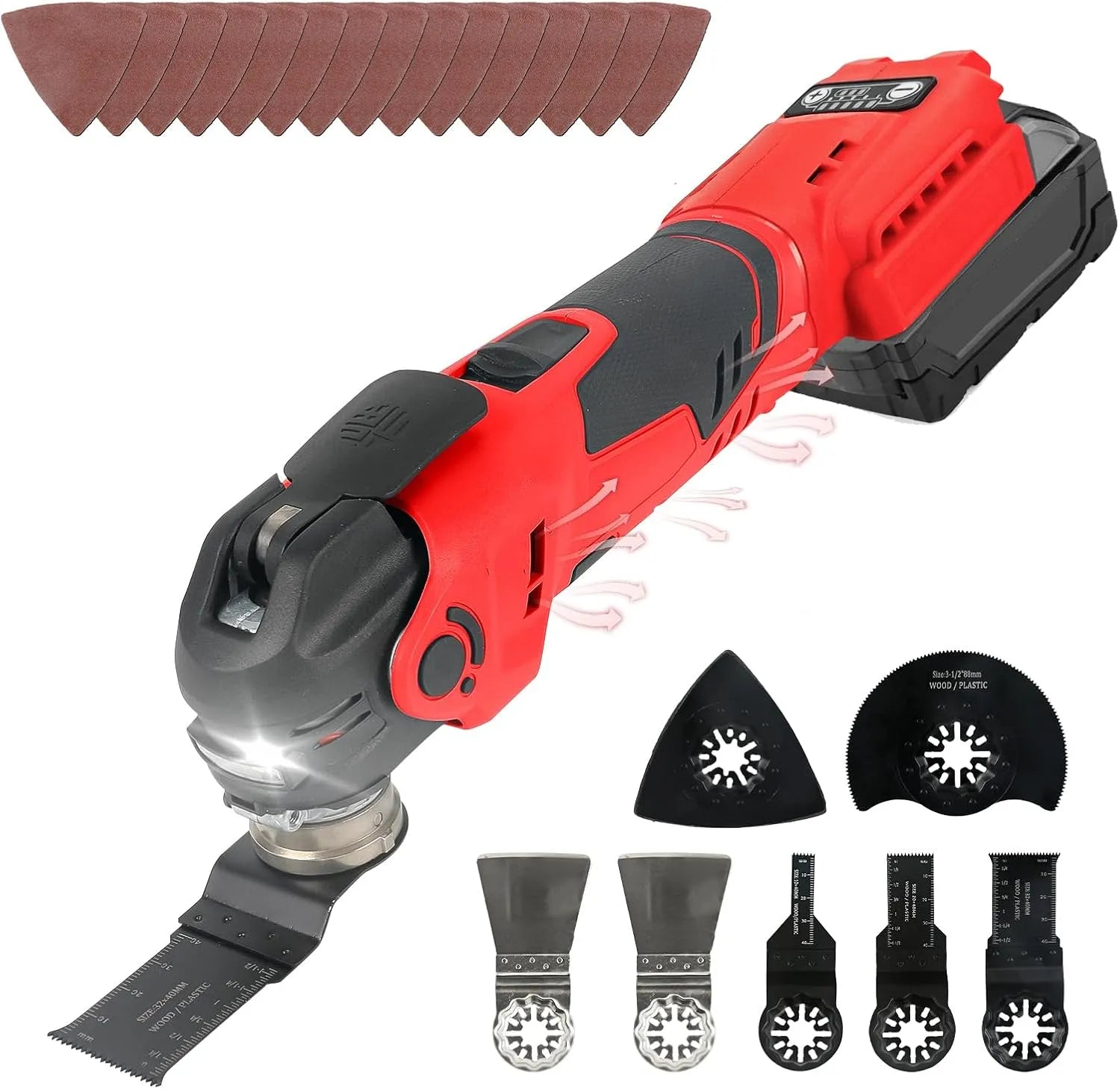 Milwaukee Outil Multifonction Oscillant Compatible avec Batterie 18 V, sans batterie: moteur sans balais, fonction oscillante, 5 Vitesses