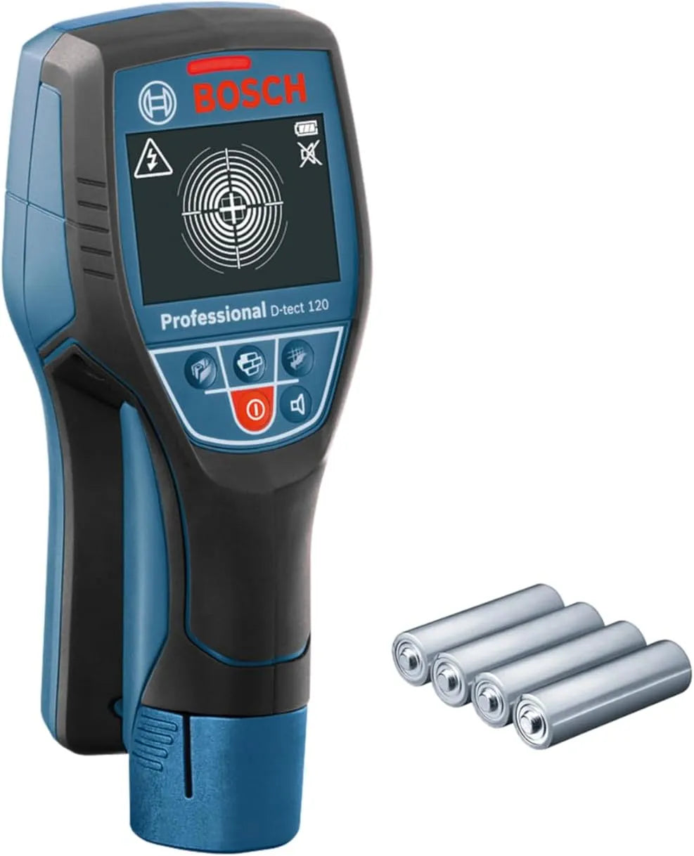 Bosch Professional Scanner Mural D-tect 120 tuyaux en Plastique/Montants en Bois/Fils: montage mural, usage professionnel, 120 mm